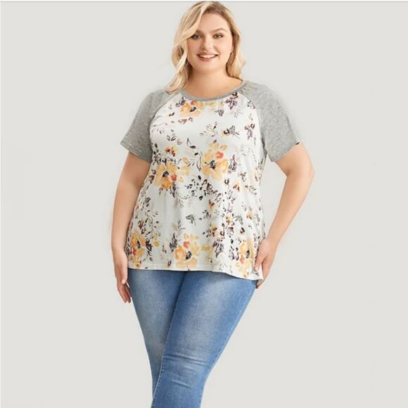 NWT BloomChic floral t shirt 14/XL - Picture 1 of 11